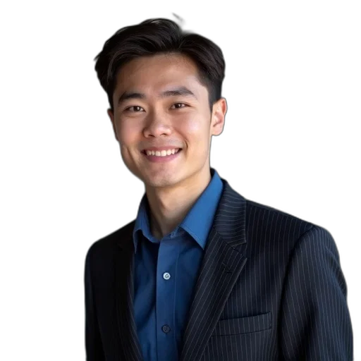 staff, jacket, face, photorealistic transparent PNG cut-out