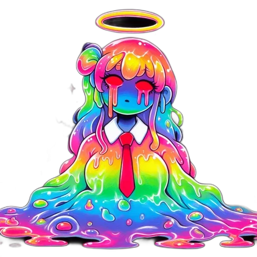 dress, crown, creature, pixel art transparent PNG cut-out