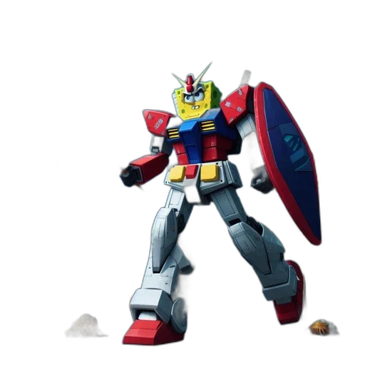 robot, weapon, 3d render, concept art transparent PNG cut-out