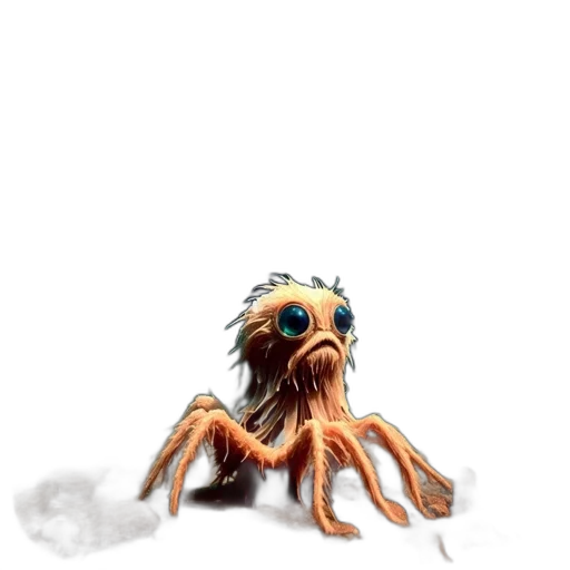 creature, animal, staff, hair transparent PNG cut-out