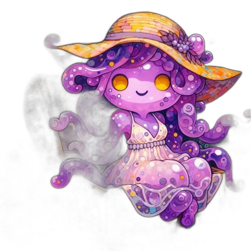 hat, staff, dress, dragon transparent PNG cut-out