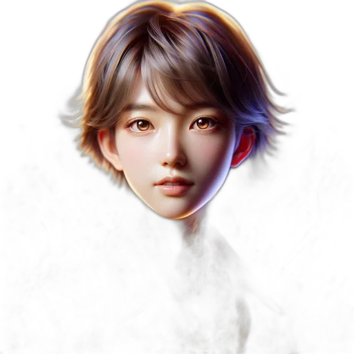 face, robot, mask, hair transparent PNG cut-out