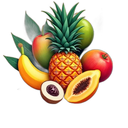 food, crown, animal, photorealistic transparent PNG cut-out
