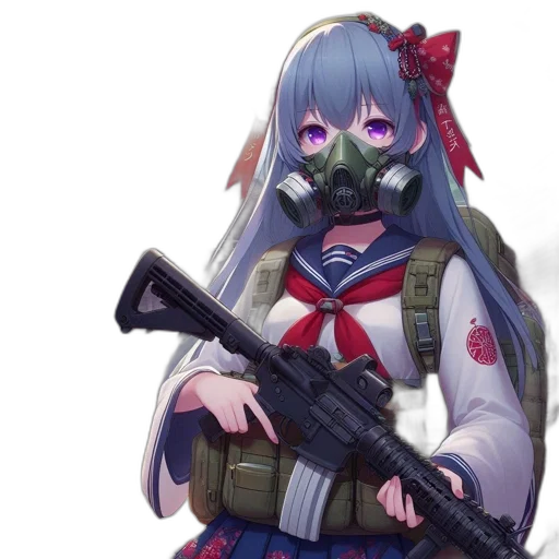 weapon, mask, animal, face transparent PNG cut-out