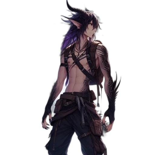 staff, dragon, creature, weapon transparent PNG cut-out