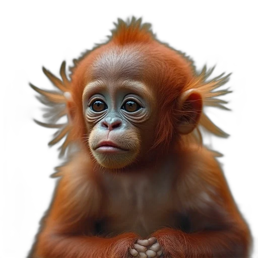 animal, creature, staff, face transparent PNG cut-out