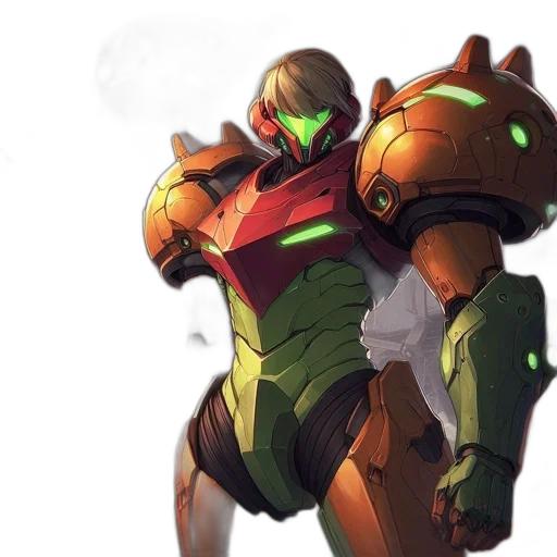 robot, weapon, mask, jacket transparent PNG cut-out