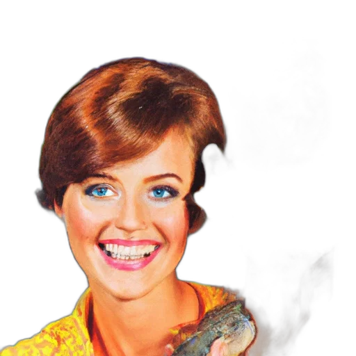 hair, face, staff, creature transparent PNG cut-out
