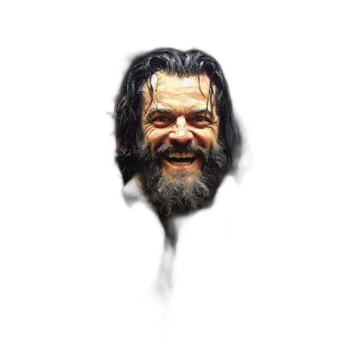 face, hair, mask, creature transparent PNG cut-out