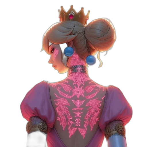 crown, dress, mask, staff transparent PNG cut-out