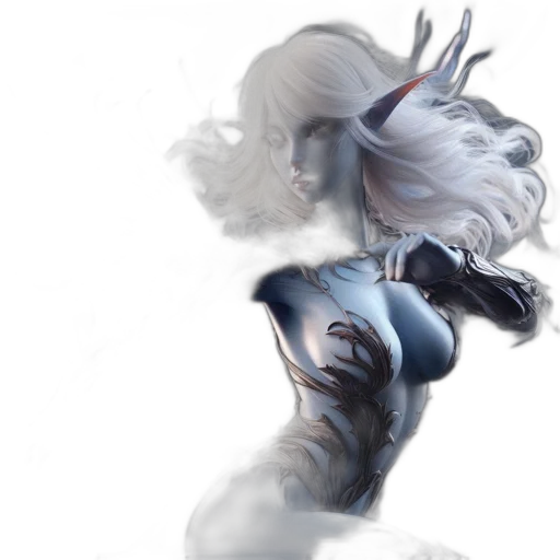 dragon, mask, hair, creature transparent PNG cut-out