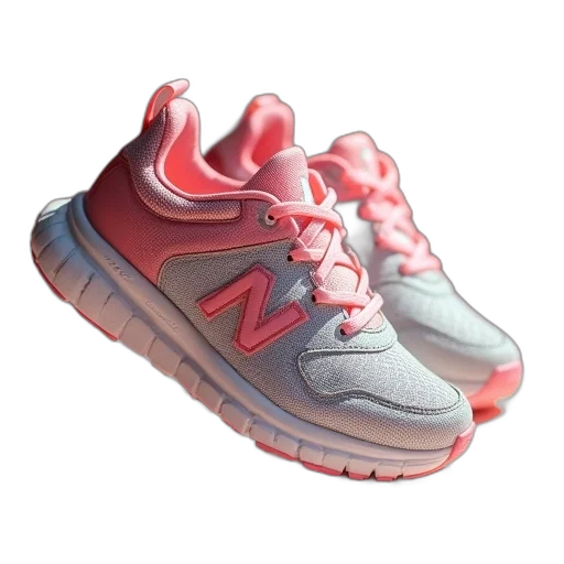 shoes, 3d render, photorealistic, vaporwave transparent PNG cut-out