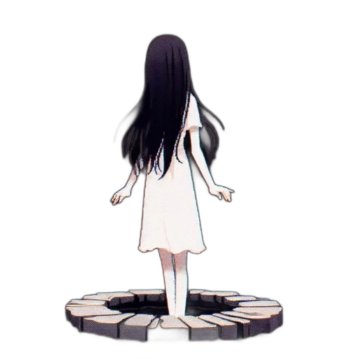 dress, hair, robot, creature transparent PNG cut-out