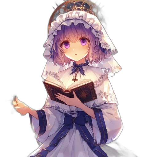 dress, staff, hat, crown transparent PNG cut-out