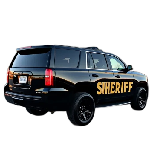 black, suv, sheriff, logo transparent PNG cut-out
