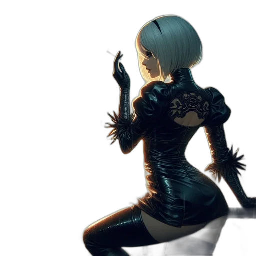 dress, mask, weapon, robot transparent PNG cut-out