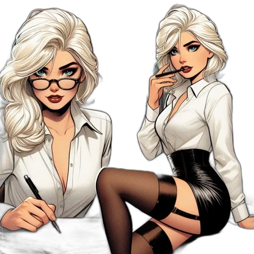 comic book art, concept art, cartoon, fantasy art transparent PNG cut-out
