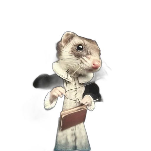 staff, animal, creature, jacket transparent PNG cut-out