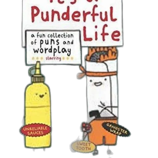 humorous, book, cover, cartoon transparent PNG cut-out