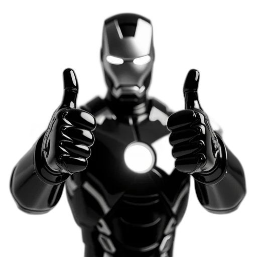 robot, 3d render, comic book art, concept art transparent PNG cut-out