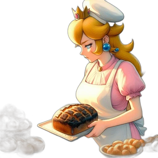 food, crown, staff, pixel art transparent PNG cut-out