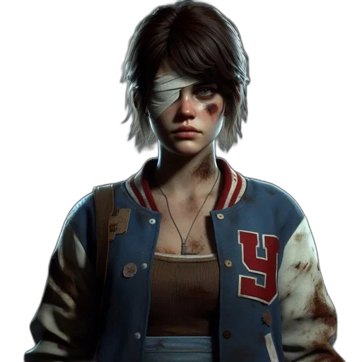 jacket, face, weapon, concept art transparent PNG cut-out