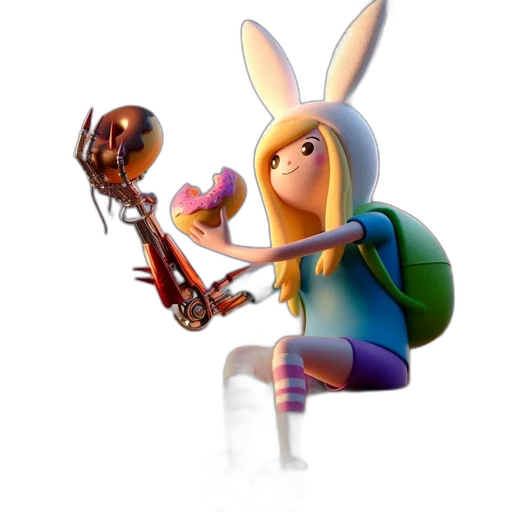 weapon, staff, animal, robot transparent PNG cut-out