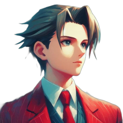 face, jacket, staff, anime transparent PNG cut-out
