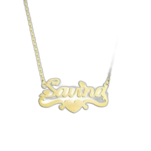 jewelry, 3d render, gold, necklace transparent PNG cut-out