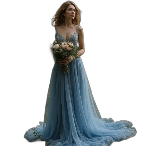 dress, crown, jewelry, photorealistic transparent PNG cut-out