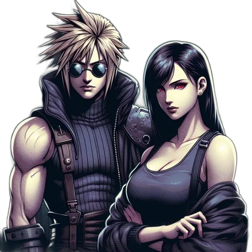 comic book art, concept art, fantasy art, cyberpunk transparent PNG cut-out
