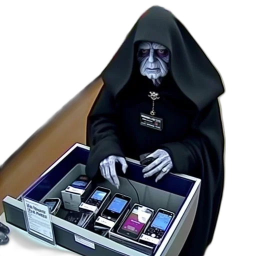 individual, costumed, emperor, palpatine transparent PNG cut-out