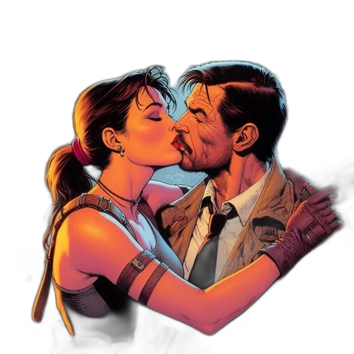 comic book art, concept art, watercolor, pixel art transparent PNG cut-out