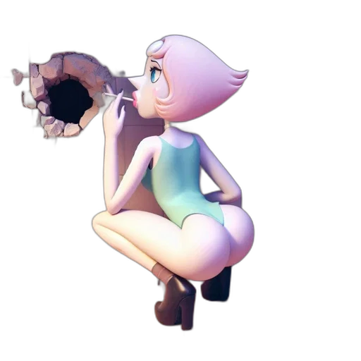 weapon, robot, dress, staff transparent PNG cut-out