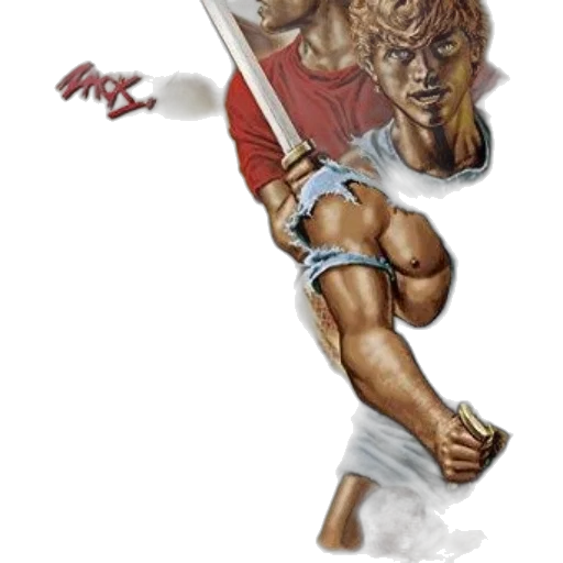 sword, staff, weapon, fantasy art transparent PNG cut-out