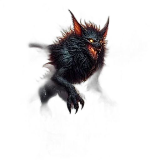 creature, dragon, animal, hair transparent PNG cut-out