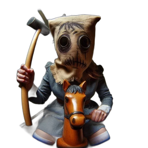 staff, mask, animal, face transparent PNG cut-out