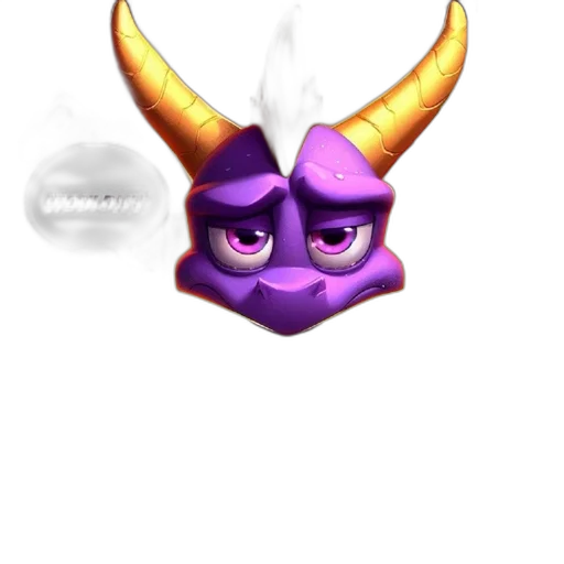 mask, dragon, crown, staff transparent PNG cut-out