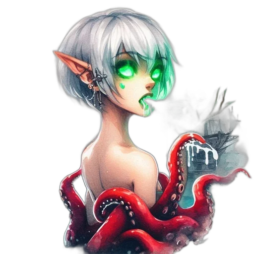 staff, creature, dragon, weapon transparent PNG cut-out