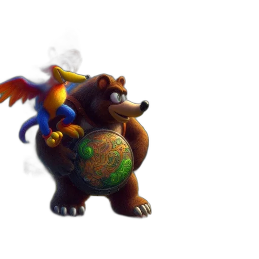 dragon, creature, animal, staff transparent PNG cut-out
