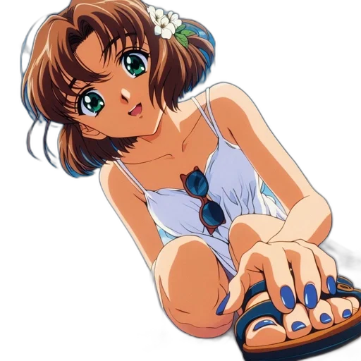 jewelry, dress, anime, vaporwave transparent PNG cut-out
