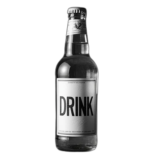 bottle, 3d render, photorealistic, sign transparent PNG cut-out