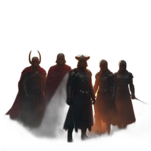 staff, mask, sword, dragon transparent PNG cut-out