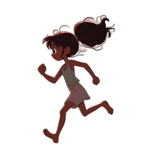 hair, dress, creature, concept art transparent PNG cut-out