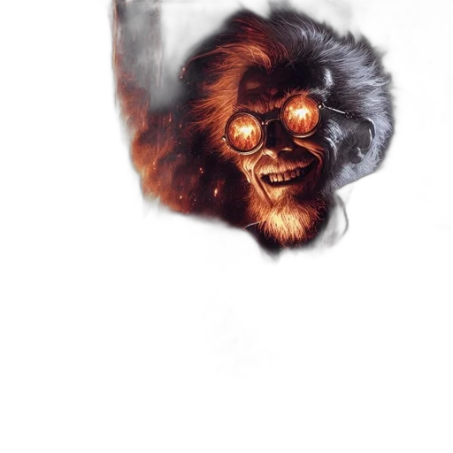mask, face, creature, hair transparent PNG cut-out