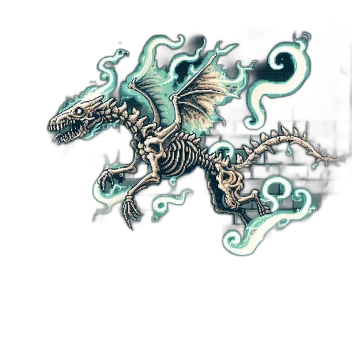 dragon, creature, staff, animal transparent PNG cut-out