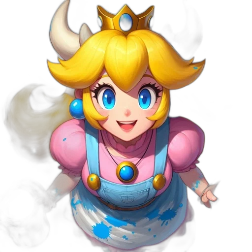 crown, dress, staff, face transparent PNG cut-out