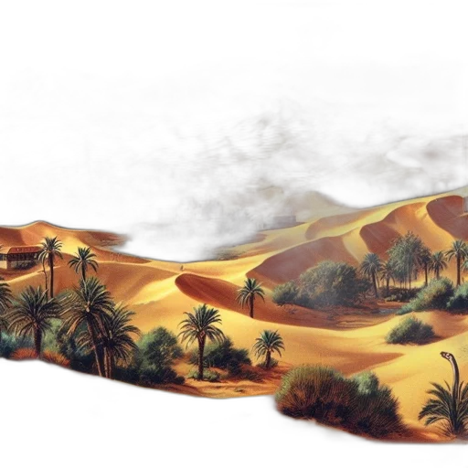 concept art, photorealistic, fantasy art, watercolor transparent PNG cut-out
