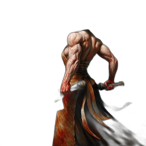 sword, dress, weapon, creature transparent PNG cut-out