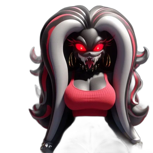 mask, creature, hair, concept art transparent PNG cut-out